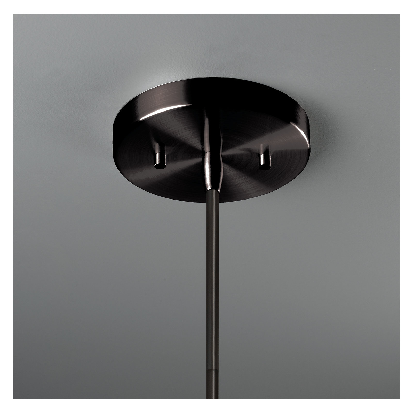 Logan Single Light Ceramic Dimmable Pendant, Matte Black, Gloss White