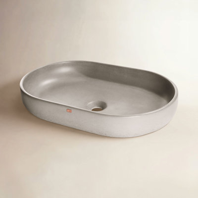 Fladd Oval Concrete Vessel Sink
