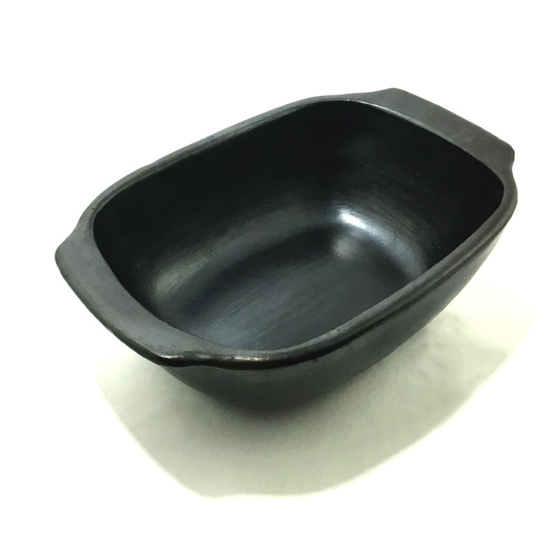 Moule à pain en grès antique, H 3,75 po x l 12,75 po x P 8,75 po