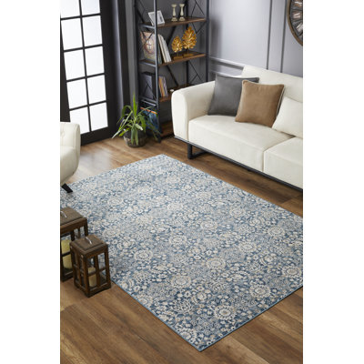 Tapis bleu Bradford