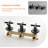 Wall Mount Tub Shower System 3 Handle Shower Faucet Set 10 Spray Brass Shower Trim Kit With Rough-In Valve-113669613