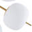6 - Light Opal Glass Globe Sputnik Sphere Semi Flush Mount