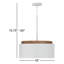 Luminaire suspendu tambour à 1 lumière Donal