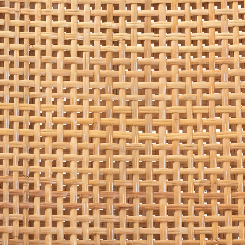 Bolich Modern Bohemian Rattan and Mahogany Wood Dining Chair