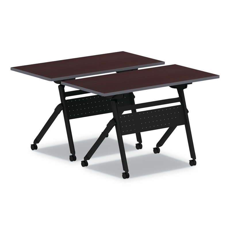 VersaFlip Quick Setup & Nesting Black Steel Table Base