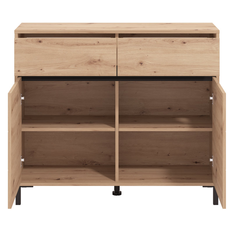 Gonde Metal Rectangle Accent Cabinet, Brown