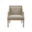 Chaise rembourrée en polyester avec 4 pieds