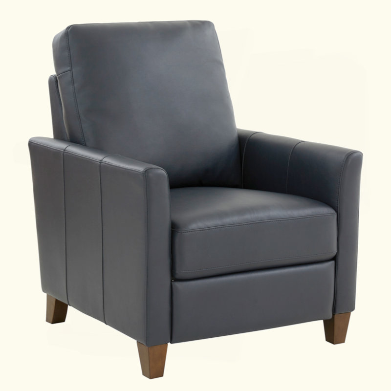 Fauteuil inclinable moderne en similicuir bleu minuit