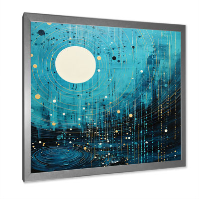 Bleu minimalisme horizon II - impression