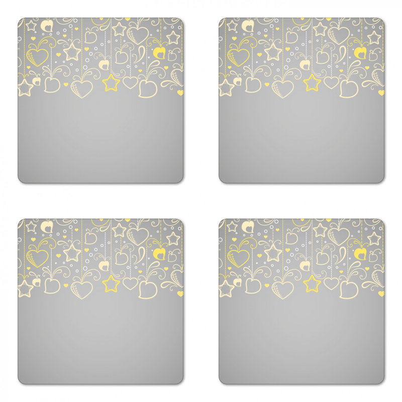 Square 4 Piece Coaster Set