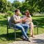 Metal, Sling Outdoor Bench