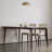 Minimalist White Ash Dining Set with Stone-107724837