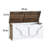 39.4" Wooden Storage Trunk With 2 Safety Hinges
