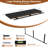  12 Inch Deep Floating Shelf, 48 x12 Inch Large Wall Mounted Shelf for Kitchen, Bathroom, Living Room, Black (1 Pack)-1896759326-1897195136
