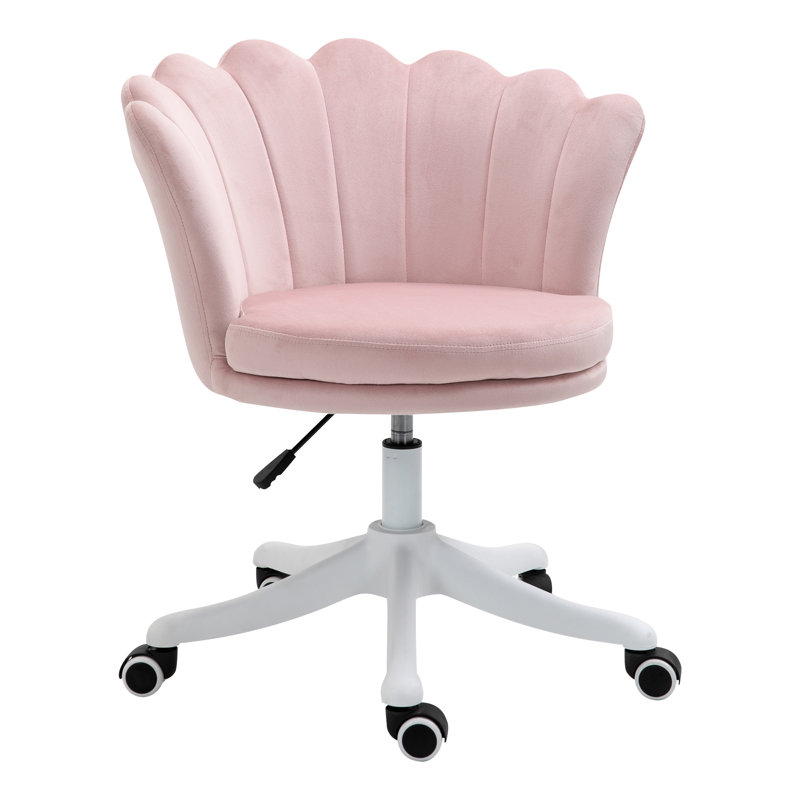 Chaise de travail à dossier moyen, Rose