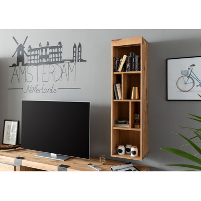 New Amsterdam 142cm H x 37cm W Solid Wood Standard Bookcase