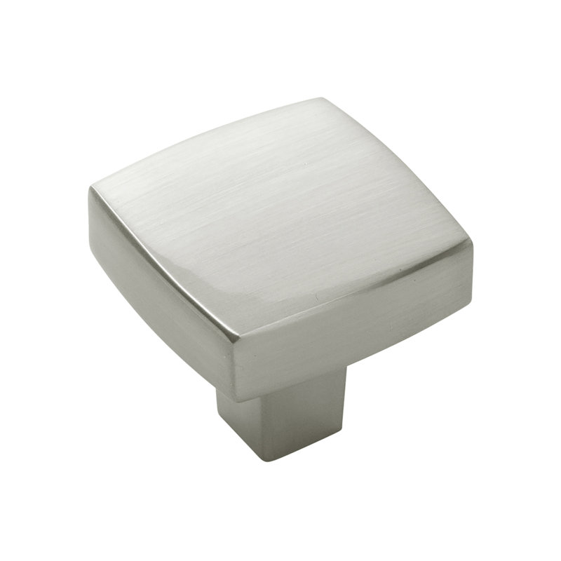 Coventry 1-1/4 Inch Square Cabinet Knob, Satin Nickel