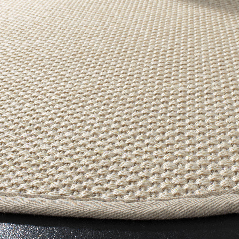 Tapis de couleur unie en fibre de sisal Chaidez, Rectangle 4 pi x 6 pi