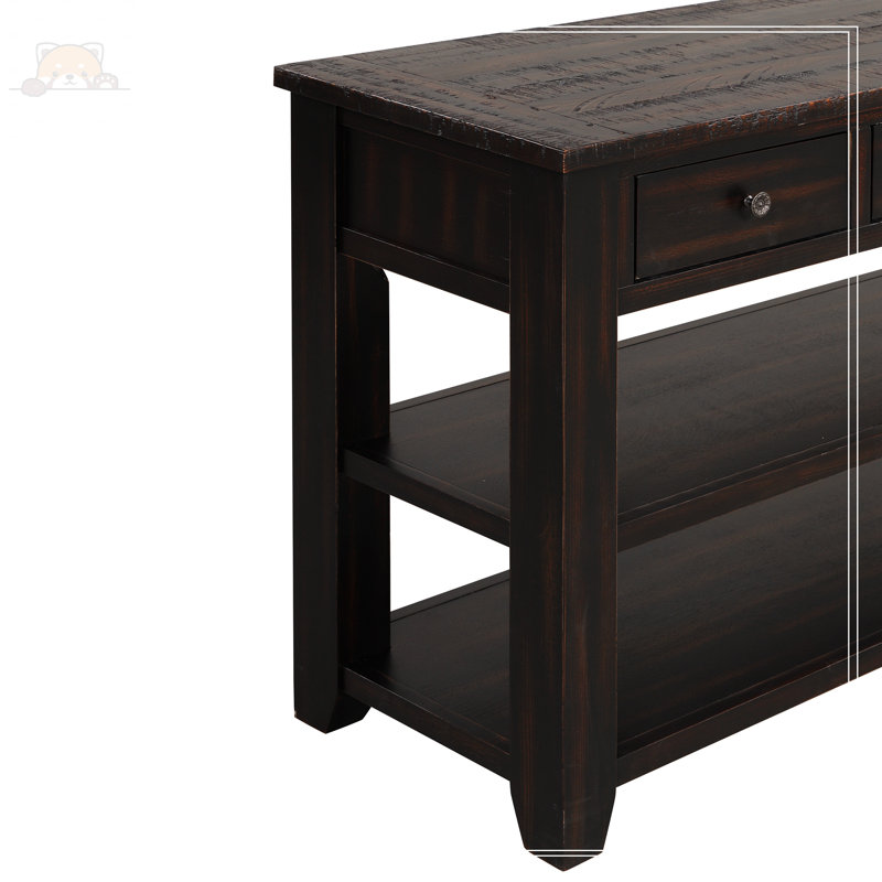Console Aididam Modern, Brun foncé, Brun foncé