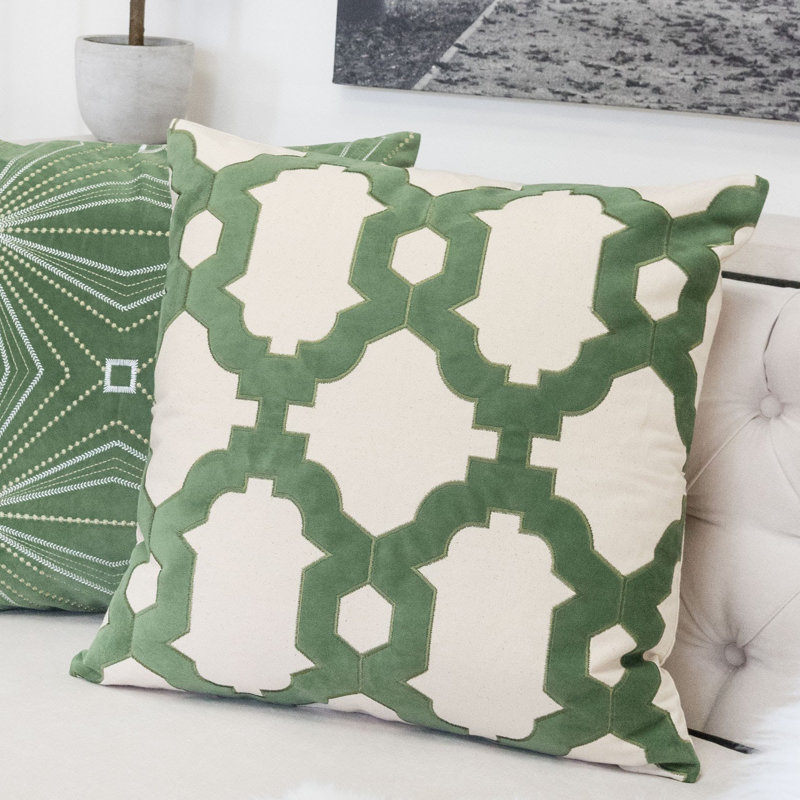 Dumah Trellis and Moroccan Throw Pillow