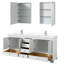 Ensemble de meuble-lavabo double 80 "avec miroir Deborah-23113259-80209530