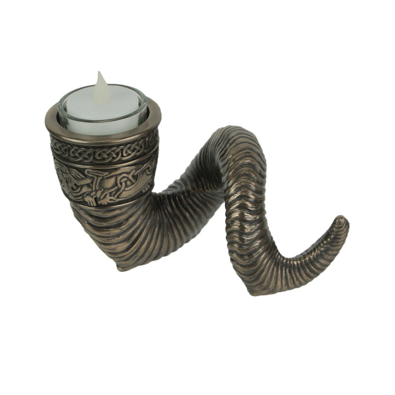 4'' H Polyresin Tabletop Tealight Holder