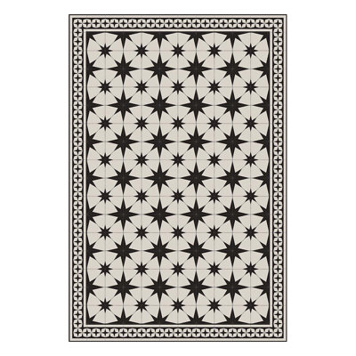 NightSky Black Easy to Clean Vinyl Mat
