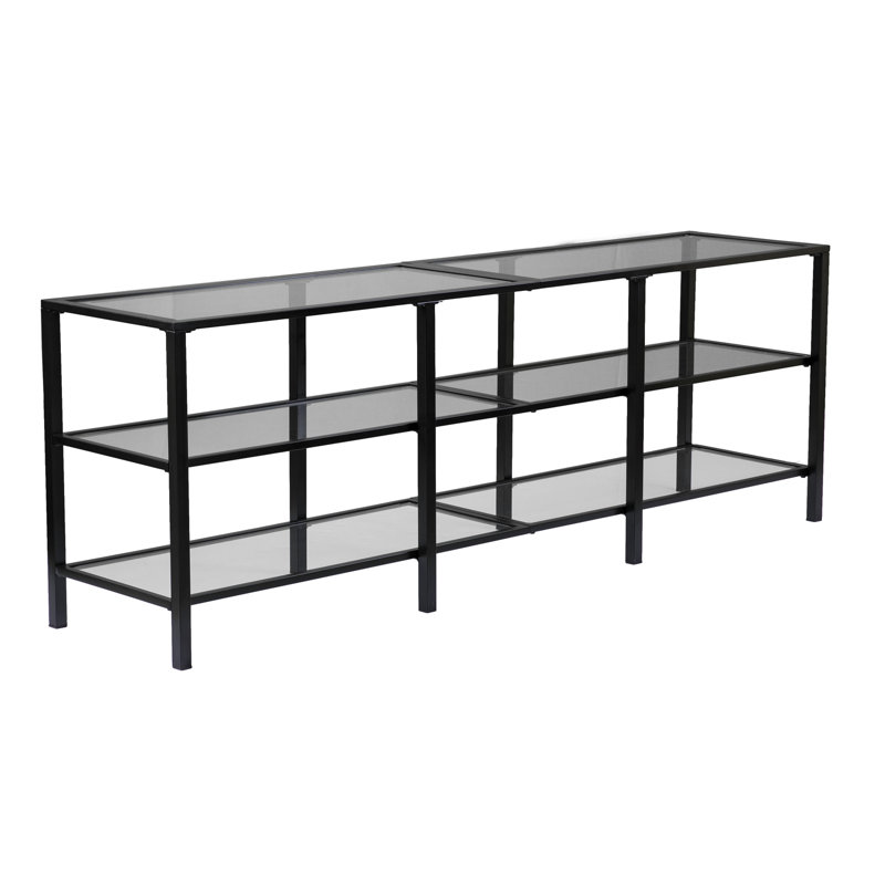 Wyndmoor Unfinished TV Stand for TVs up to 75", Matte Black