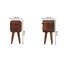 Gelsomina 20cm W Solid Wood Bedside Table-1597777744