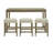 Gracie Oaks Bermea Multipurpose Bar Table Set in Natural