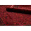 Luca 5125 – Elegant rug with fringes in burgundy & black – Classic Lucaal rug with ornamental & frame pattern-985389554