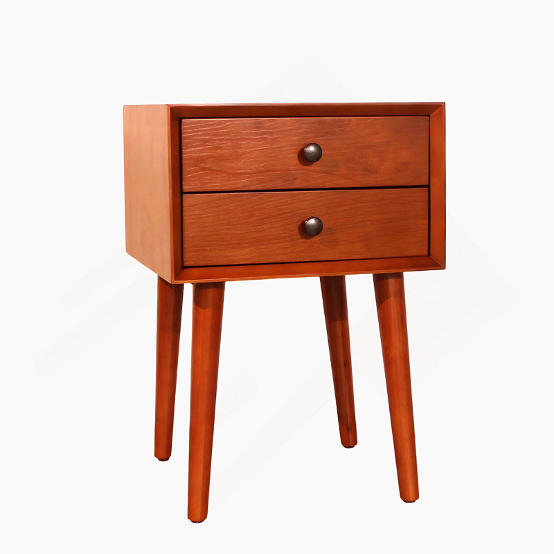 Table de chevet avec 2 tiroirs, petite table d'appoint avec rangement, Dérive en mer