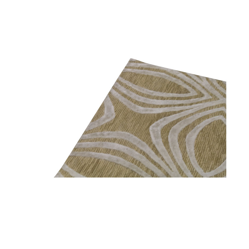Tapis beige noué à la main de haute qualité