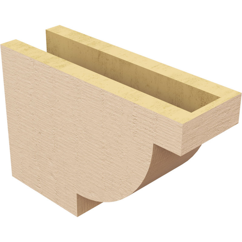 Queue de chevron Alpine Woodgrain TimberThane, brun clair apprêté, H 7 po x l 15 po x P 11 po