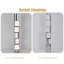 Lampes de plancher de forme libre en acier inoxydable argenté et acrylique