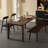 Bronw Rectangle Solid Wood Dining Tables-108896249
