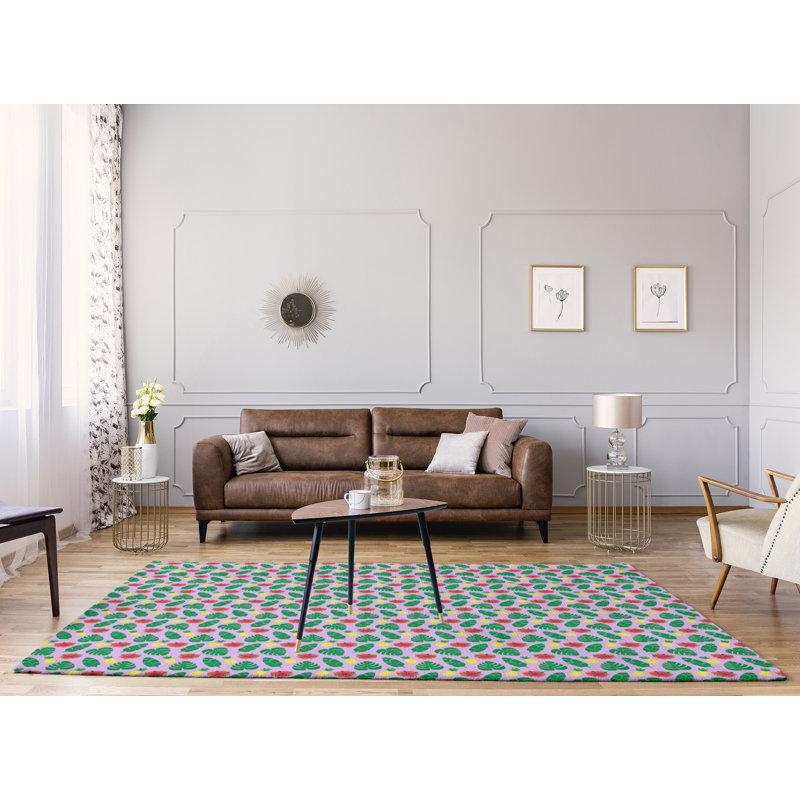 Tapis de zone mauve tropical, Rectangle 9 pi x 12 pi