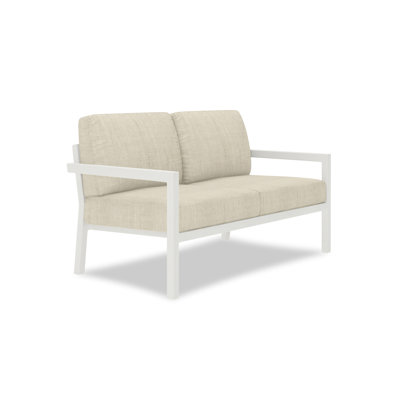 Causeuse d'extérieur de 56,25 po de large avec coussins Sunbrella® Vivant