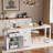 Rolling Kitchen Island With Extendable Dining Table, Spice Rack, 2 Drawers, 4 Door Cabinet And Wheels-368724409