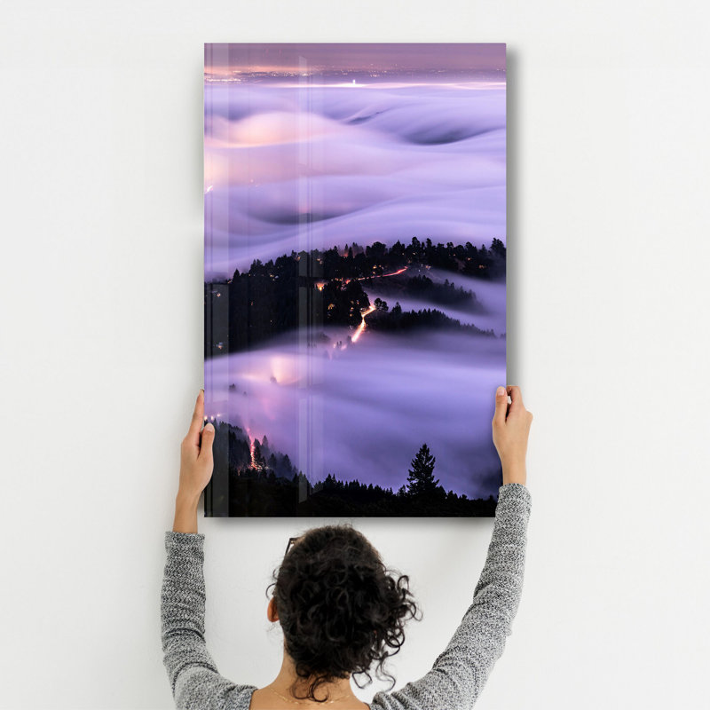 Élégante peinture murale en verre trempé de 13,8 po x 21,7 po | 100% verre trempé, épaisseur: 0,16 pouce | Imprimé UV pour des couleurs éclatantes | Parfait pour la décoration intérieure, le salon et les espaces de bureau