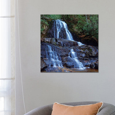 Waterfall, Laurel Creek, Great Smoky Mountains National Park, Tennessee by Tim Fitzharris - Wrapped Canvas Print