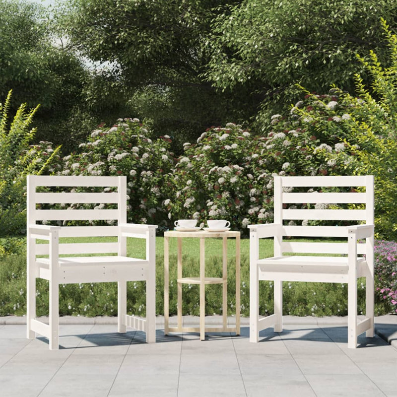 Laughry Patio Dining Armchair, White