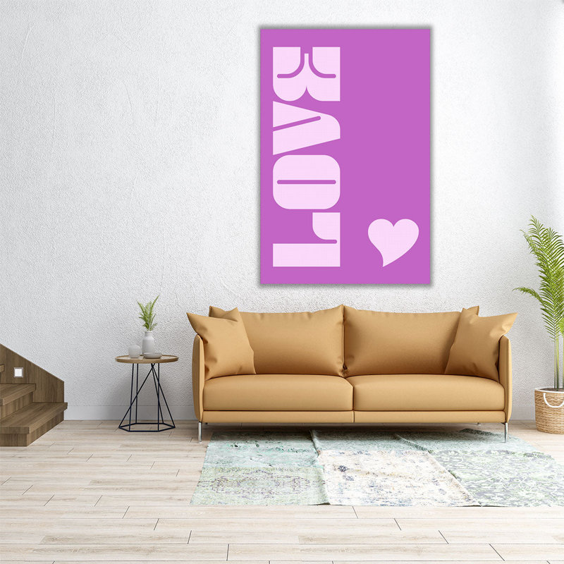 «Love No 1», reproduction d'art sur toile, H 60 po x l 40 po
