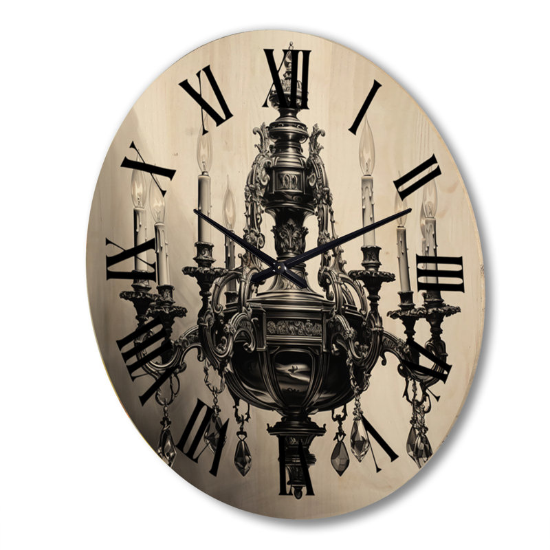 Natarbora Solid Wood Wall Clock, Extra Large