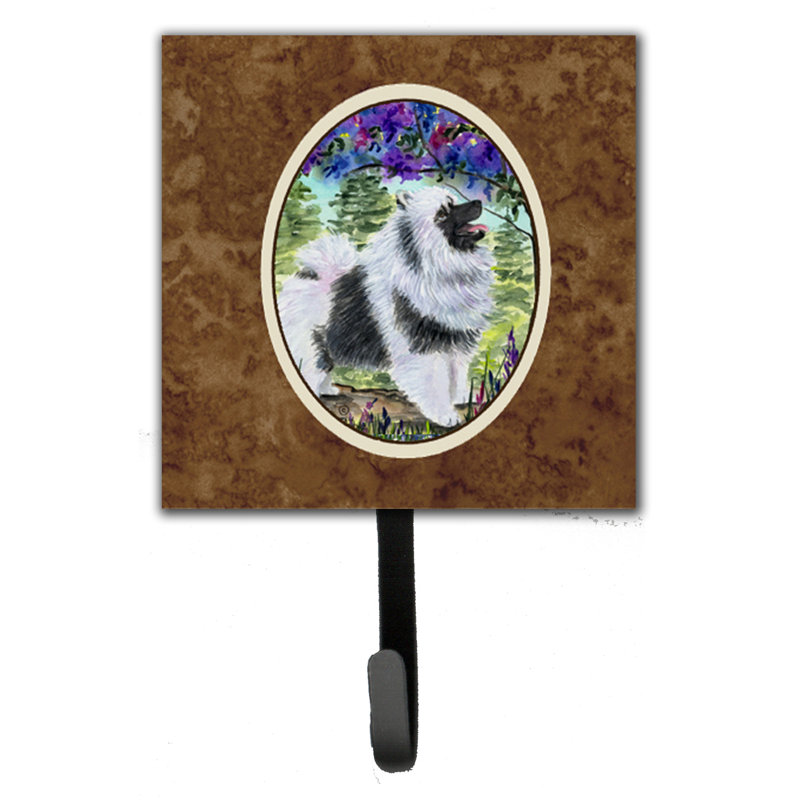 Porte-laisse keeshond et crochet à clé