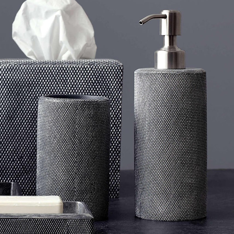 Distributeur de savon en résine de bain de bain de bain royal Lesa