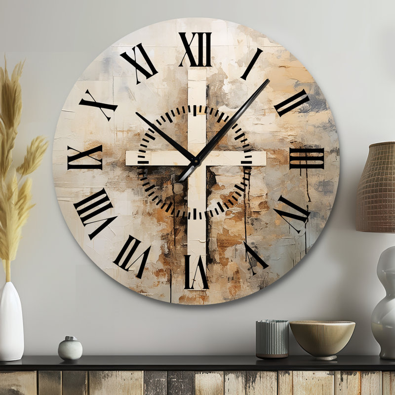 Horloge murale Minimalisme Christianisme, Grand
