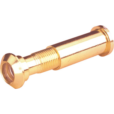 Prime-Line Door Viewer, 15/32 in. x 160 Degree, Solid Brass Housing, Glass Lens is U.L. Listed (Single Pack)