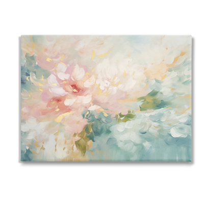 «Soft Flower Abstraction», art mural sur toile par Gina Kelly