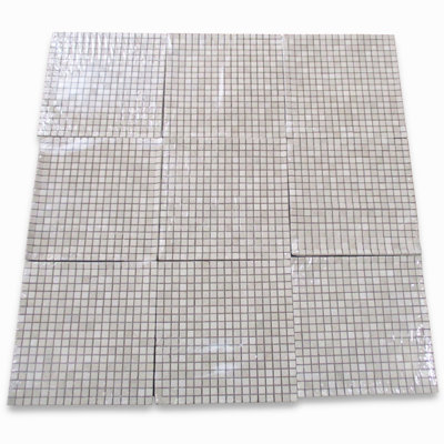 Carreau de mosaïque en marbre 12 po x 12 po